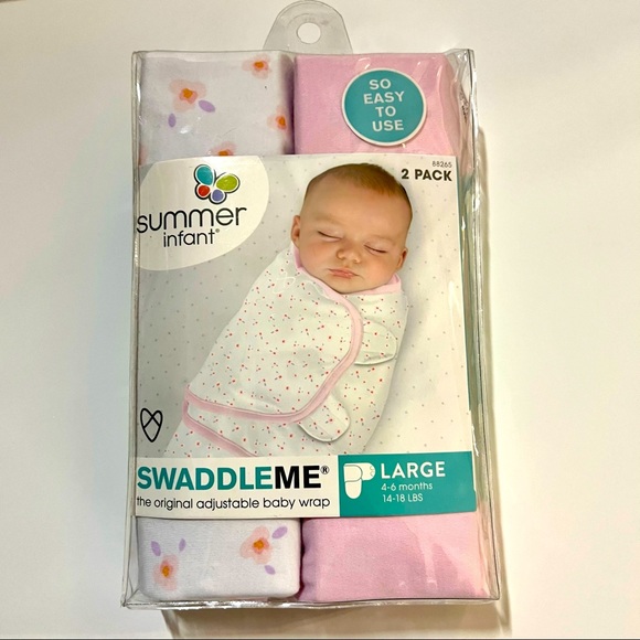 SwaddleMe Other - Summer SwaddleMe 2pk Swaddle Floral NEW!!!